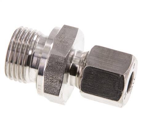 G 1/2'' Außengewinde x 8S Gerader Schneidring aus Edelstahl mit FKM-Dichtung 630 bar DIN 2353