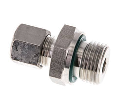 G 1/2'' Außengewinde x 10L Gerader Schneidring aus Edelstahl mit FKM-Dichtung 315 Bar DIN 2353