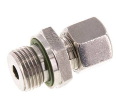 G 1/2'' Außengewinde x 10S Gerader Schneidring aus Edelstahl mit FKM-Dichtung 630 bar DIN 2353