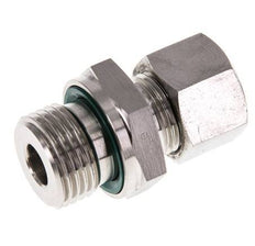 G 1/2'' Außengewinde x 12L Gerader Schneidring aus Edelstahl mit FKM-Dichtung 315 Bar DIN 2353