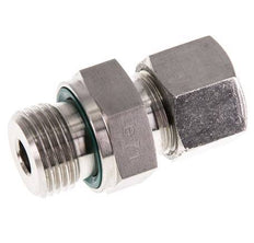 G 1/2'' Außengewinde x 12S Gerader Schneidring aus Edelstahl mit FKM-Dichtung 630 bar DIN 2353