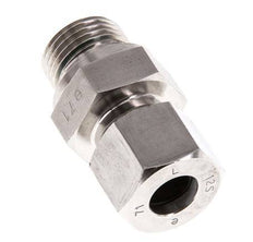 G 1/2'' Außengewinde x 12S Gerader Schneidring aus Edelstahl mit FKM-Dichtung 630 bar DIN 2353