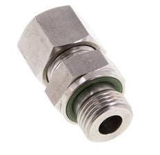 G 1/2'' Außengewinde x 14S Gerader Schneidring aus Edelstahl mit FKM-Dichtung 630 bar DIN 2353