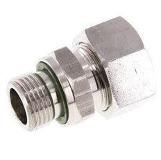 G 1/2'' Außengewinde x 18L Gerader Schneidring aus Edelstahl mit FKM-Dichtung 315 Bar DIN 2353