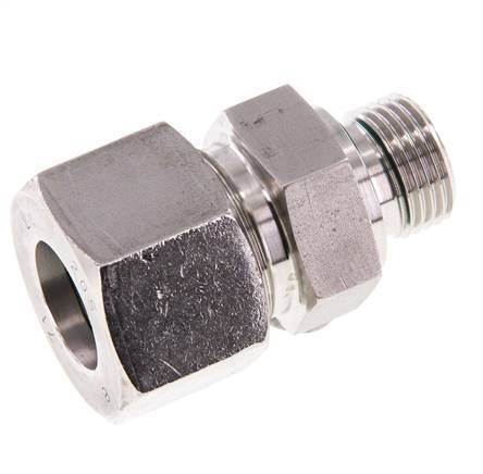 G 1/2'' Male x 20S Stainless steel Straight Cutting Ring with FKM Seal 400 Bar DIN 2353
