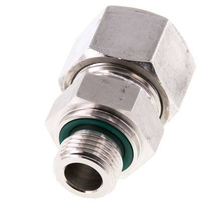 G 1/2'' Außengewinde x 20S Gerader Schneidring aus Edelstahl mit FKM-Dichtung 400 bar DIN 2353