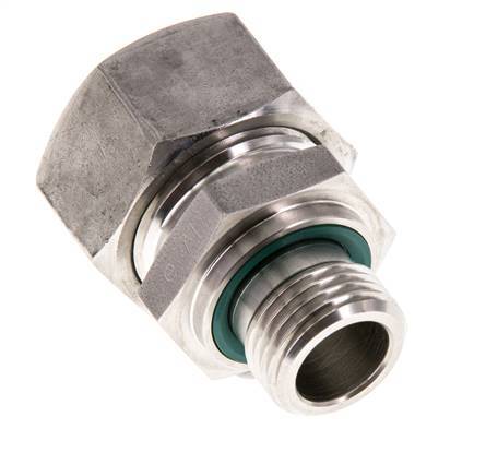 G 1/2'' Außengewinde x 22L Gerader Schneidring aus Edelstahl mit FKM-Dichtung 160 bar DIN 2353