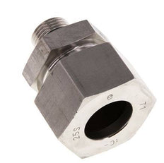 G 1/2'' Außengewinde x 25S Gerader Schneidring aus Edelstahl mit FKM-Dichtung 400 bar DIN 2353