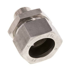 G 1/2'' Außengewinde x 28L Gerader Schneidring aus Edelstahl mit FKM-Dichtung 160 bar DIN 2353