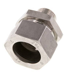 G 1/2'' Außengewinde x 28L Gerader Schneidring aus Edelstahl mit FKM-Dichtung 160 bar DIN 2353
