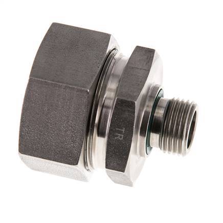 G 1/2'' Außengewinde x 35L Gerader Schneidring aus Edelstahl mit FKM-Dichtung 160 bar DIN 2353