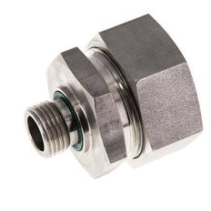 G 1/2'' Außengewinde x 35L Gerader Schneidring aus Edelstahl mit FKM-Dichtung 160 bar DIN 2353