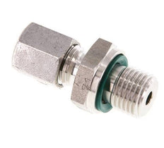 G 1/4'' Außengewinde x 6L Gerader Schneidring aus Edelstahl mit FKM-Dichtung 315 Bar DIN 2353