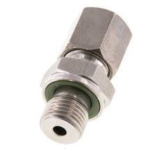 G 1/4'' Außengewinde x 6S Gerader Schneidring aus Edelstahl mit FKM-Dichtung 630 bar DIN 2353