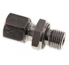 G 1/4'' Außengewinde x 8L Gerader Schneidring aus Edelstahl mit FKM-Dichtung 315 Bar DIN 2353