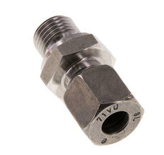 G 1/4'' Außengewinde x 8L Gerader Schneidring aus Edelstahl mit FKM-Dichtung 315 Bar DIN 2353