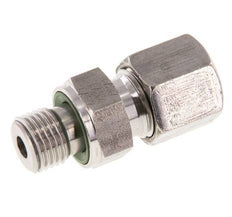 G 1/4'' Außengewinde x 8S Gerader Schneidring aus Edelstahl mit FKM-Dichtung 630 bar DIN 2353