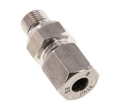 G 1/4'' Außengewinde x 8S Gerader Schneidring aus Edelstahl mit FKM-Dichtung 630 bar DIN 2353