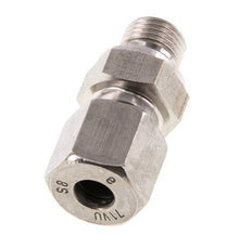 G 1/4'' Außengewinde x 8S Gerader Schneidring aus Edelstahl mit FKM-Dichtung 630 bar DIN 2353