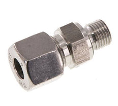 G 1/4'' Außengewinde x 10S Gerader Schneidring aus Edelstahl mit FKM-Dichtung 630 bar DIN 2353