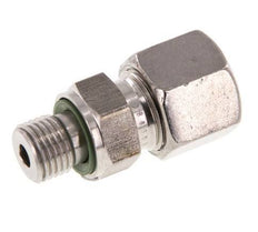 G 1/4'' Außengewinde x 10S Gerader Schneidring aus Edelstahl mit FKM-Dichtung 630 bar DIN 2353