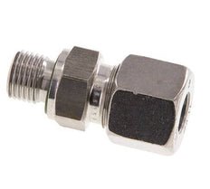 G 1/4'' Außengewinde x 10S Gerader Schneidring aus Edelstahl mit FKM-Dichtung 630 bar DIN 2353