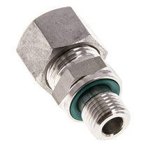 G 1/4'' Außengewinde x 12L Gerader Schneidring aus Edelstahl mit FKM-Dichtung 315 Bar DIN 2353