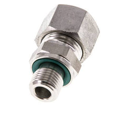 G 1/4'' Außengewinde x 12L Gerader Schneidring aus Edelstahl mit FKM-Dichtung 315 Bar DIN 2353