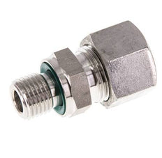 G 1/4'' Außengewinde x 12L Gerader Schneidring aus Edelstahl mit FKM-Dichtung 315 Bar DIN 2353