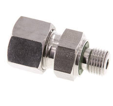 G 1/4'' Außengewinde x 12S Gerader Schneidring aus Edelstahl mit FKM-Dichtung 630 bar DIN 2353