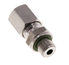 G 1/8'' Außengewinde x 6L Gerader Schneidring aus Edelstahl mit FKM-Dichtung 315 bar DIN 2353