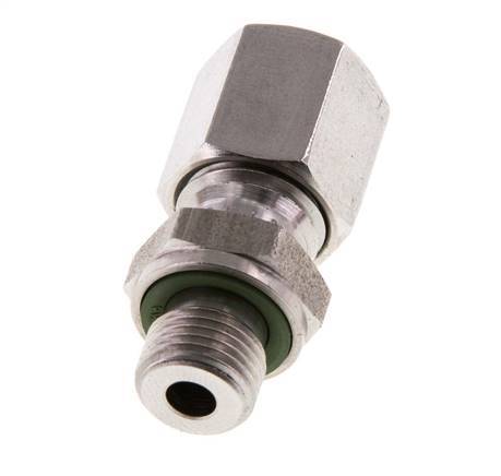 G 1/8'' Außengewinde x 6L Gerader Schneidring aus Edelstahl mit FKM-Dichtung 315 bar DIN 2353