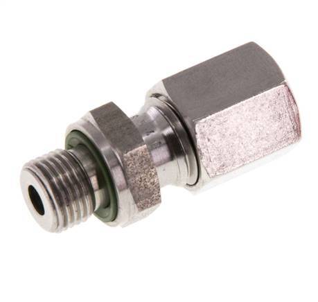 G 1/8'' Außengewinde x 6L Gerader Schneidring aus Edelstahl mit FKM-Dichtung 315 bar DIN 2353