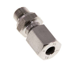 G 1/8'' Außengewinde x 6L Gerader Schneidring aus Edelstahl mit FKM-Dichtung 315 bar DIN 2353