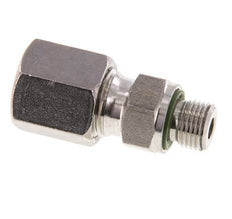 G 1/8'' Außengewinde x 6S Gerader Schneidring aus Edelstahl mit FKM-Dichtung 630 bar DIN 2353