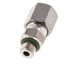 G 1/8'' Außengewinde x 6S Gerader Schneidring aus Edelstahl mit FKM-Dichtung 630 bar DIN 2353