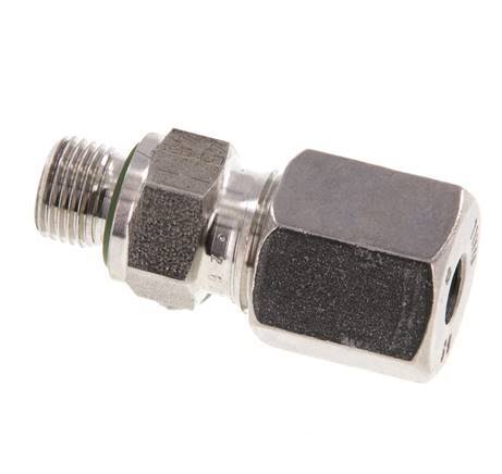 G 1/8'' Außengewinde x 6S Gerader Schneidring aus Edelstahl mit FKM-Dichtung 630 bar DIN 2353
