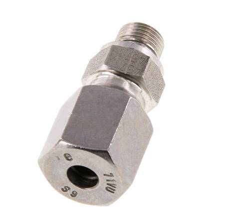 G 1/8'' Außengewinde x 6S Gerader Schneidring aus Edelstahl mit FKM-Dichtung 630 bar DIN 2353