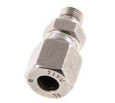 G 1/8'' Außengewinde x 8L Gerader Schneidring aus Edelstahl mit FKM-Dichtung 315 Bar DIN 2353