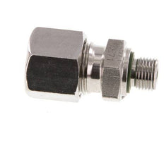 G 1/8'' Außengewinde x 10L Gerader Schneidring aus Edelstahl mit FKM-Dichtung 315 Bar DIN 2353