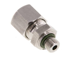 G 1/8'' Außengewinde x 10L Gerader Schneidring aus Edelstahl mit FKM-Dichtung 315 Bar DIN 2353