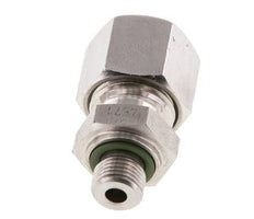 G 1/8'' Außengewinde x 10L Gerader Schneidring aus Edelstahl mit FKM-Dichtung 315 Bar DIN 2353