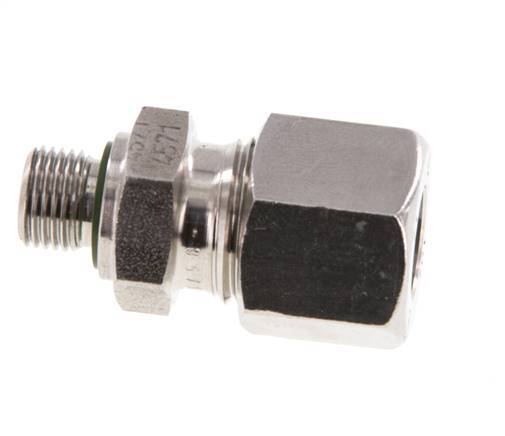 G 1/8'' Außengewinde x 10L Gerader Schneidring aus Edelstahl mit FKM-Dichtung 315 Bar DIN 2353