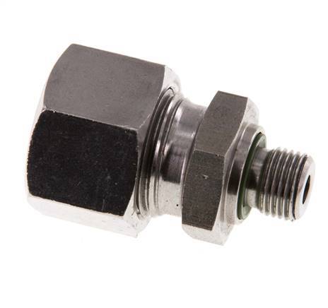 G 1/8'' Außengewinde x 12L Gerader Schneidring aus Edelstahl mit FKM-Dichtung 315 Bar DIN 2353