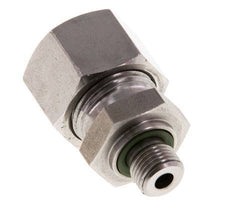 G 1/8'' Außengewinde x 12L Gerader Schneidring aus Edelstahl mit FKM-Dichtung 315 Bar DIN 2353