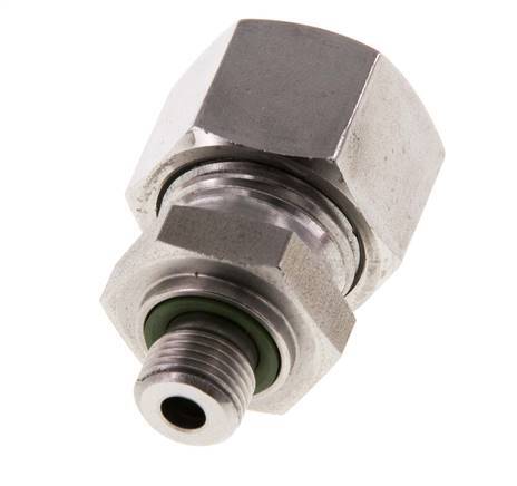 G 1/8'' Außengewinde x 12L Gerader Schneidring aus Edelstahl mit FKM-Dichtung 315 Bar DIN 2353