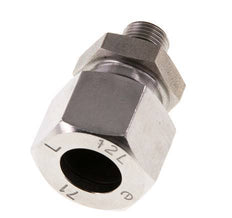 G 1/8'' Außengewinde x 12L Gerader Schneidring aus Edelstahl mit FKM-Dichtung 315 Bar DIN 2353