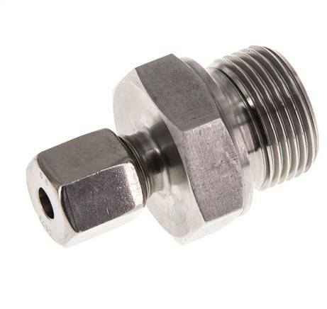 G 3/4'' Außengewinde x 6S Gerader Schneidring aus Edelstahl mit FKM-Dichtung 630 bar DIN 2353