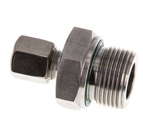 G 3/4'' Außengewinde x 6S Gerader Schneidring aus Edelstahl mit FKM-Dichtung 630 bar DIN 2353