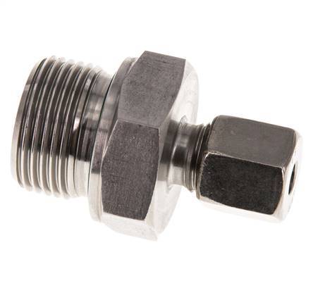 G 3/4'' Außengewinde x 6S Gerader Schneidring aus Edelstahl mit FKM-Dichtung 630 bar DIN 2353